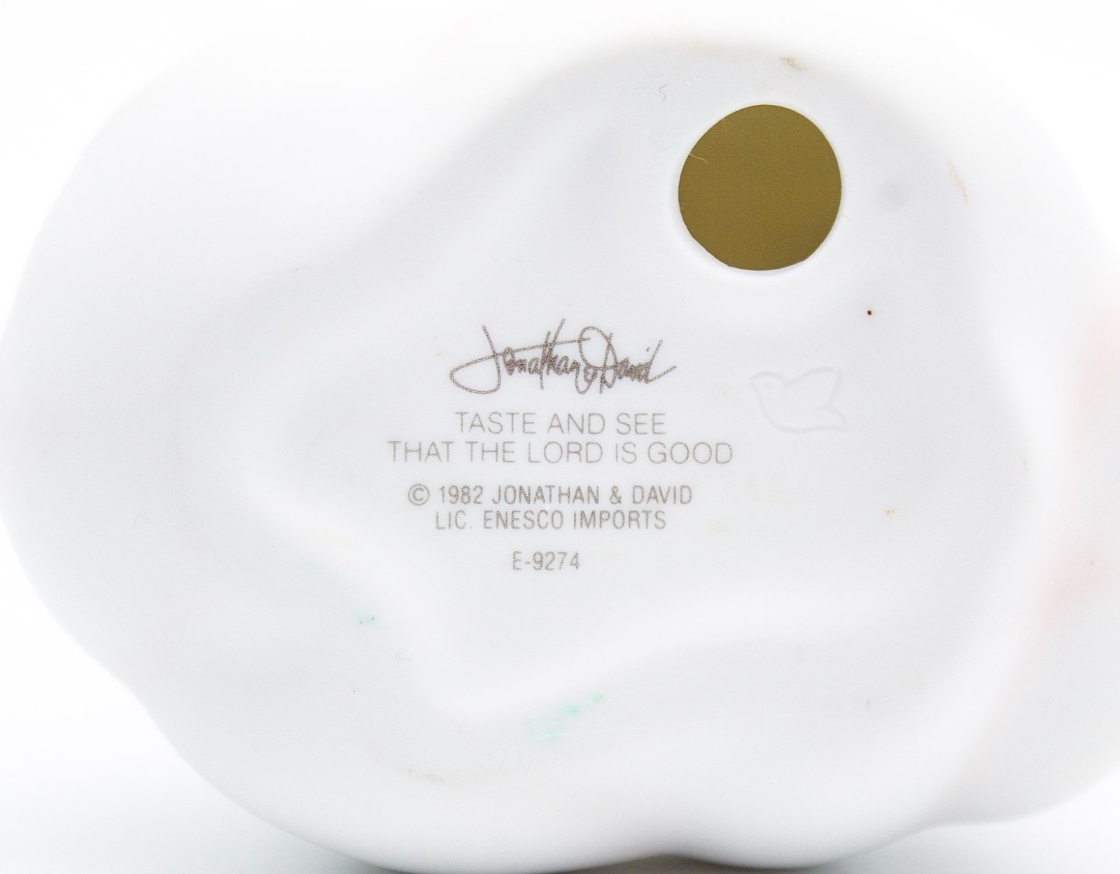 Precious Moments Taste And See That The Lord Is Good Porcelain Figurine 1982