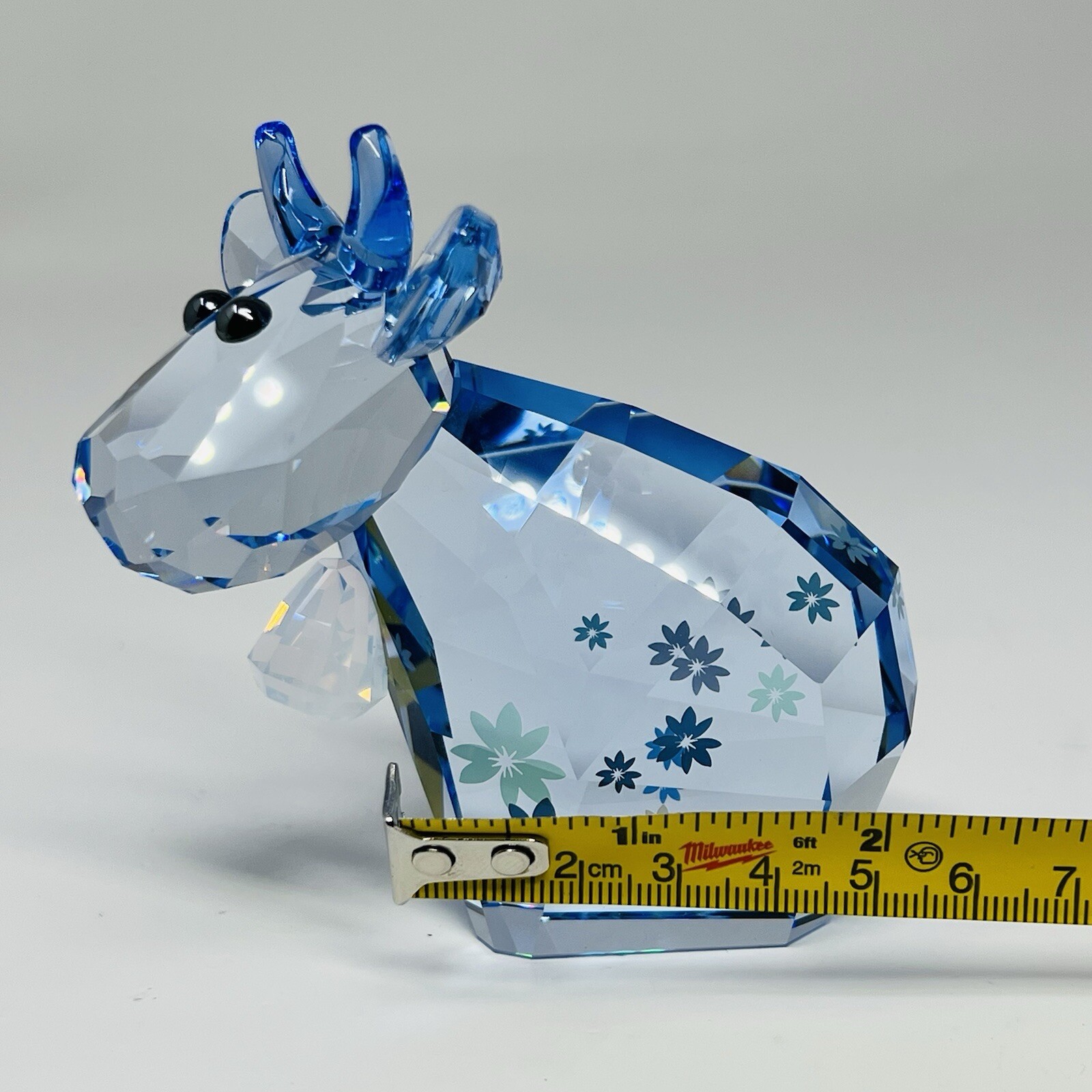 other see details Swarovski Lovlots 2012 Belle Mo Cow Figurine Light Blu G2U