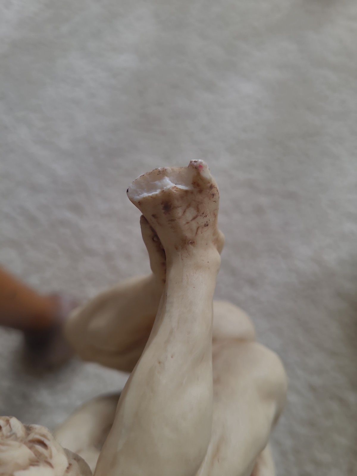 Vintage Resin Sculpture “Hercules and Diomedes” by Vincenzo de’ Rossi LT READ