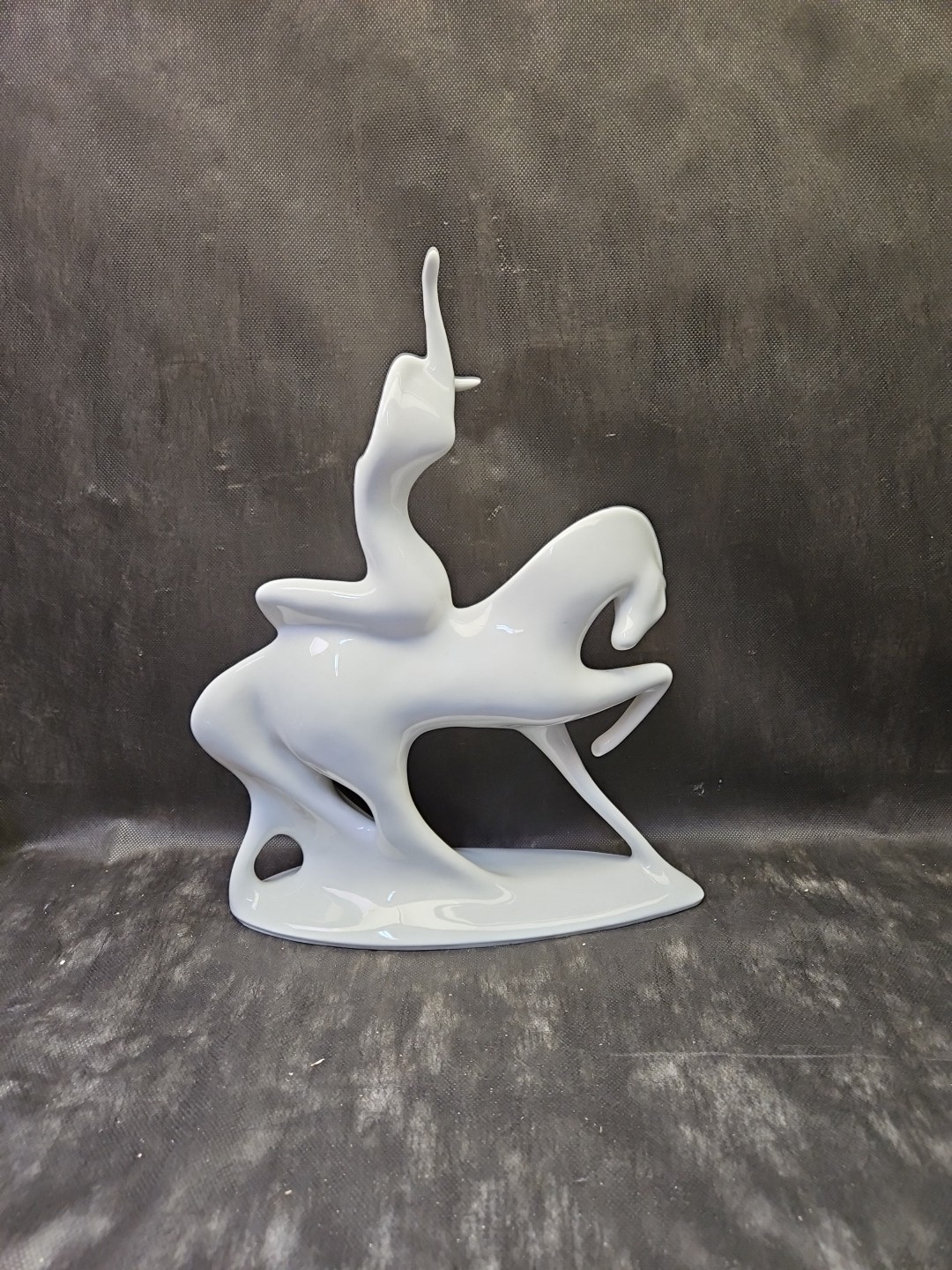 ROYAL DUX BOHEMIA CZECH Jaroslav Jezek Lady Godiva Riding the White Horse