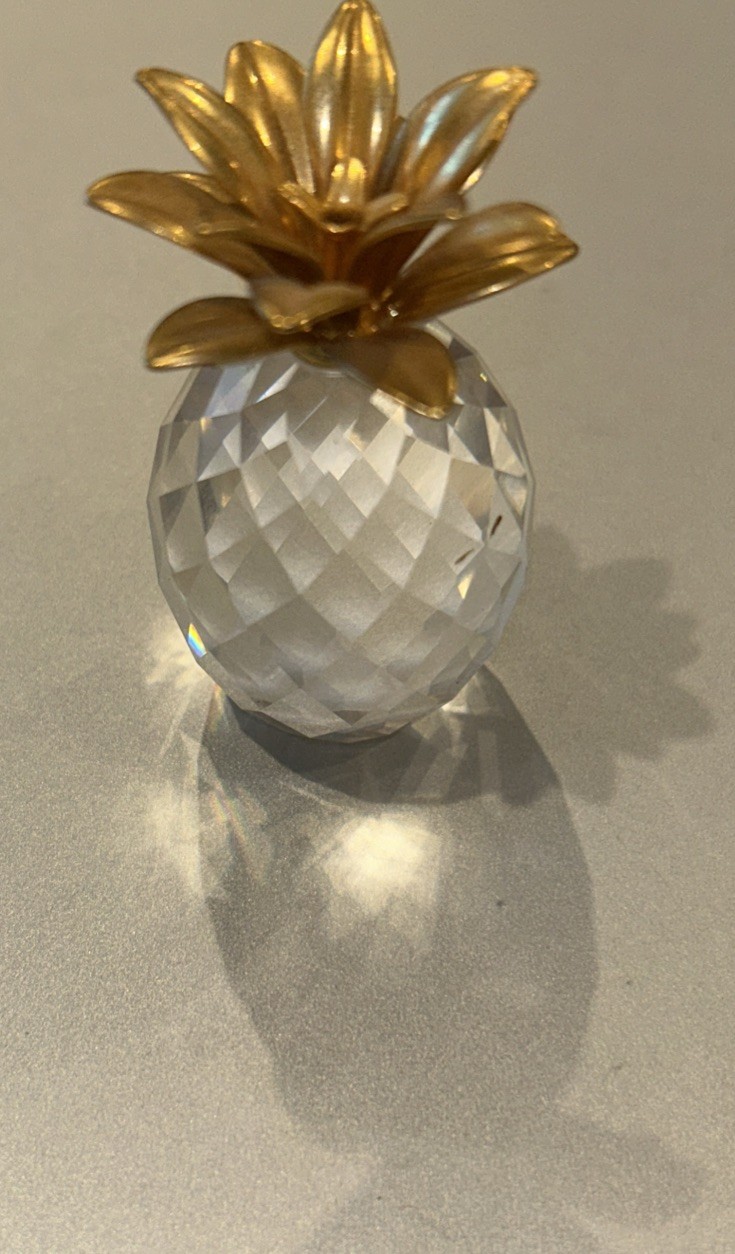 Pineapple Swarovski Crystal Small Sparkling Fruit Collection 2 1/4″