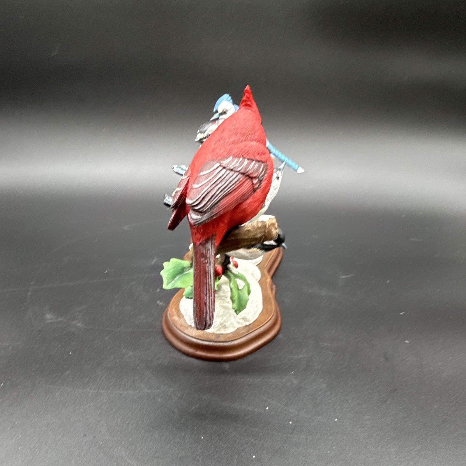 Porcelain figurine titled ‘Winter Gathering’ by Bob Guge for The Danbury Mint