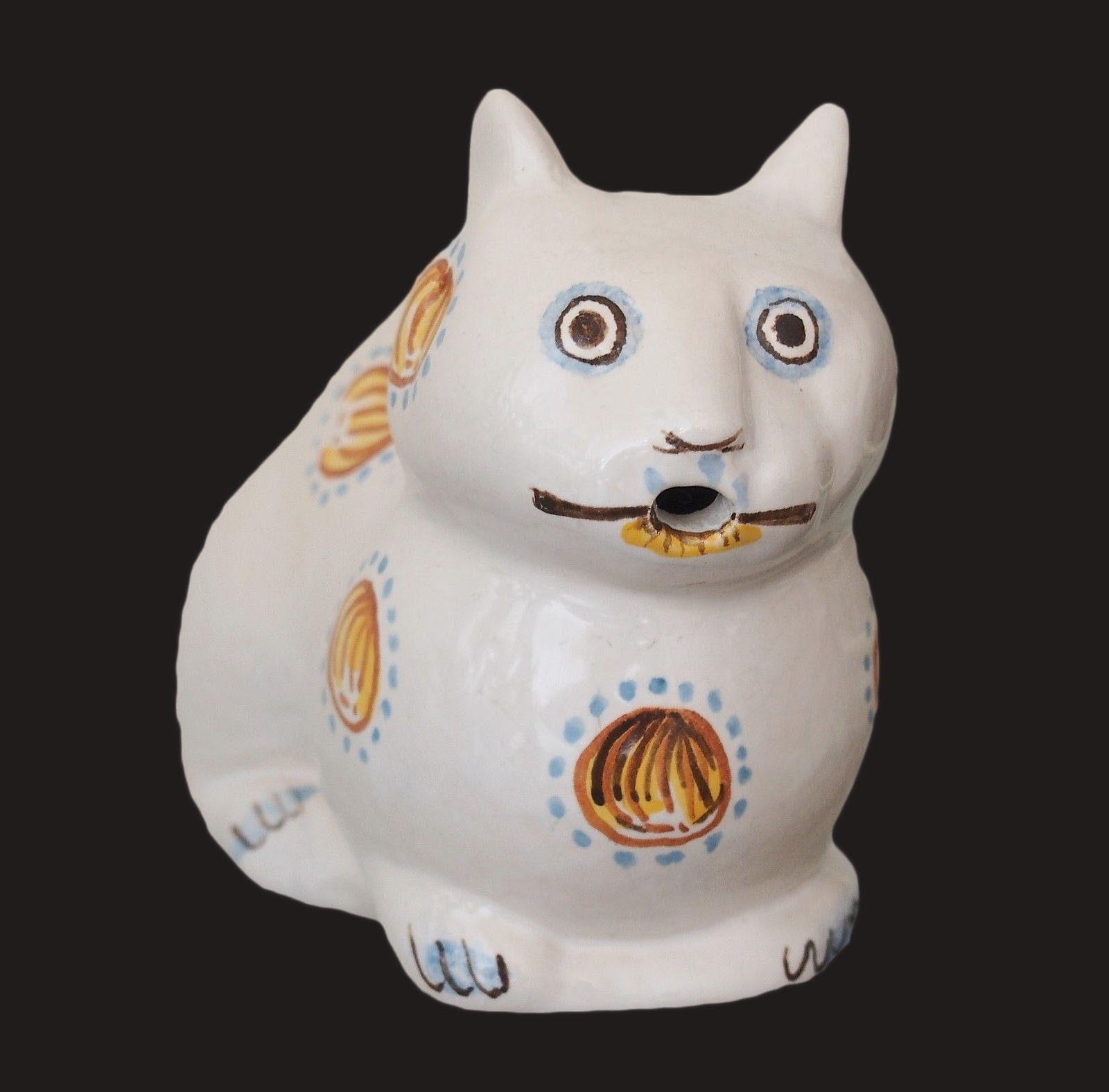 Metropolitan Museum Of ART MMA Vintage Ceramic Hand Painted Cat Figurine