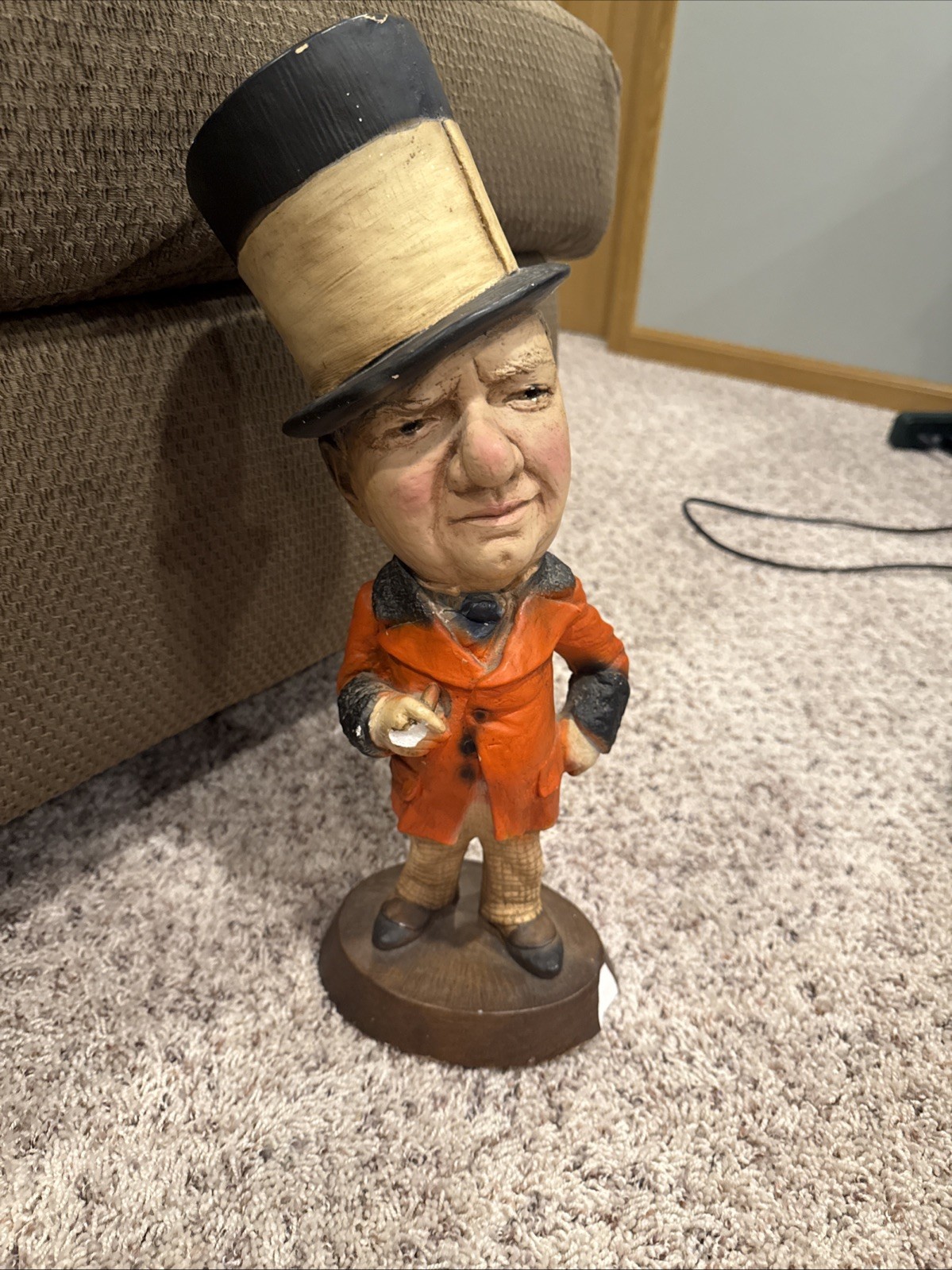 W.C. Fields ESCO Chalkware Statue See Description
