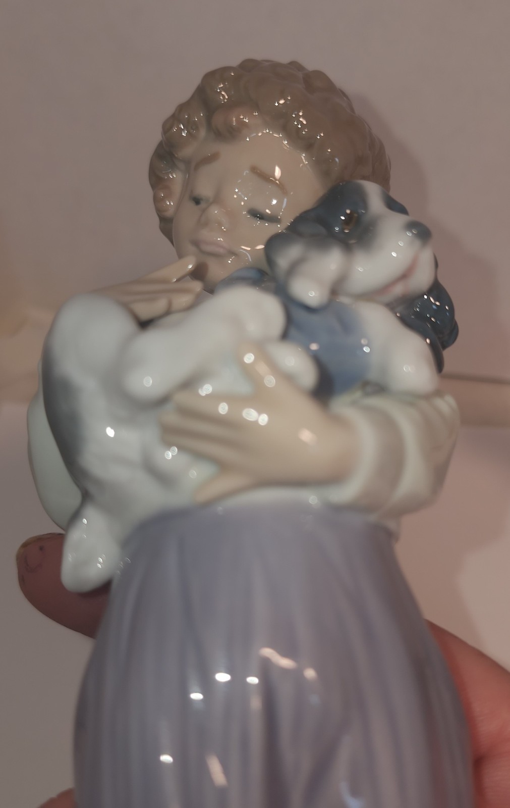 1989 Lladro “My Buddy” # 7609 Porcelain Figurine Made in Spain MINT 8.5x2x3.5