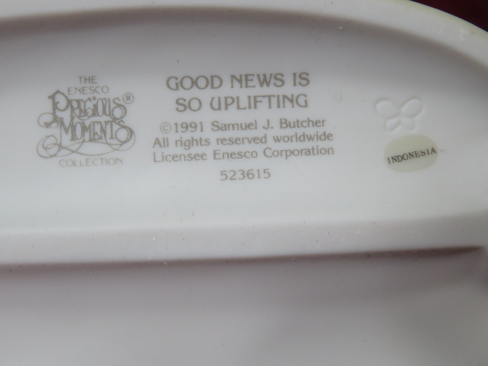 Precious Moments #523615 GOOD NEWS IS SO UPLIFTING -Girl Climbing Ladder -NIB