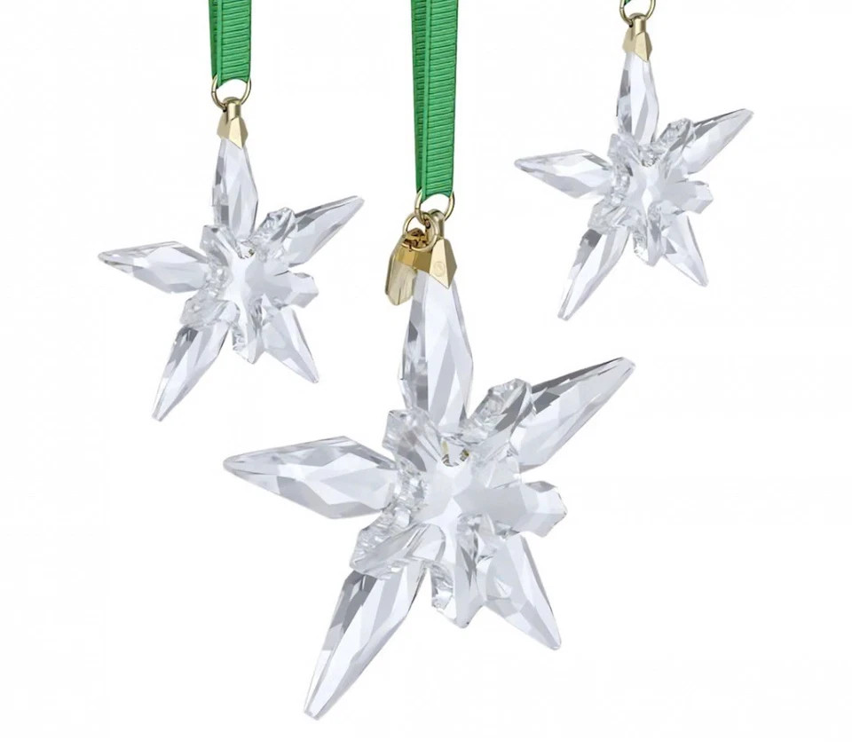 SWAROVSKI, 2025 3-PIECE ORNAMENT SET, #5701854, BRAND NEW, MINT & BOXED!