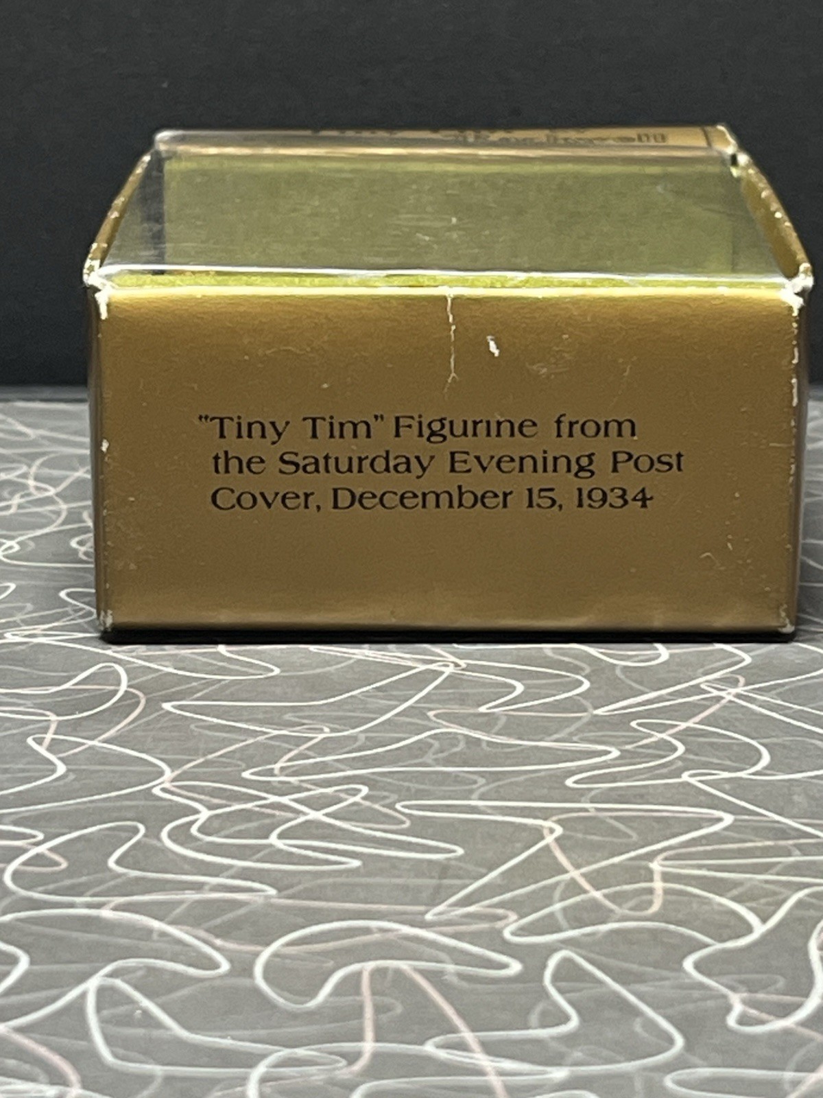 1979 Norman Rockwell Tiny Tim Hanging Figurine Ornament Gorham w/ Box Vintage