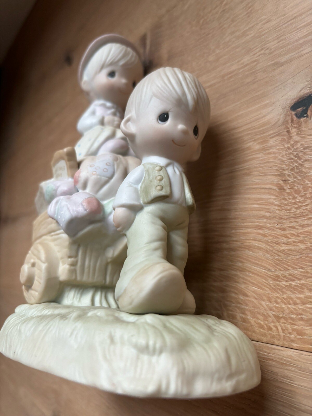 PRECIOUS MOMENTS VTG “Walking By Faith” W/Box E-3117 Jonathon & David 1979