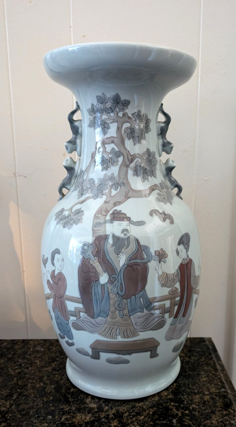 RARE FIND! STUNNING MONUMENTAL LLADRO MANDARIN VASE #4846 RETIRED