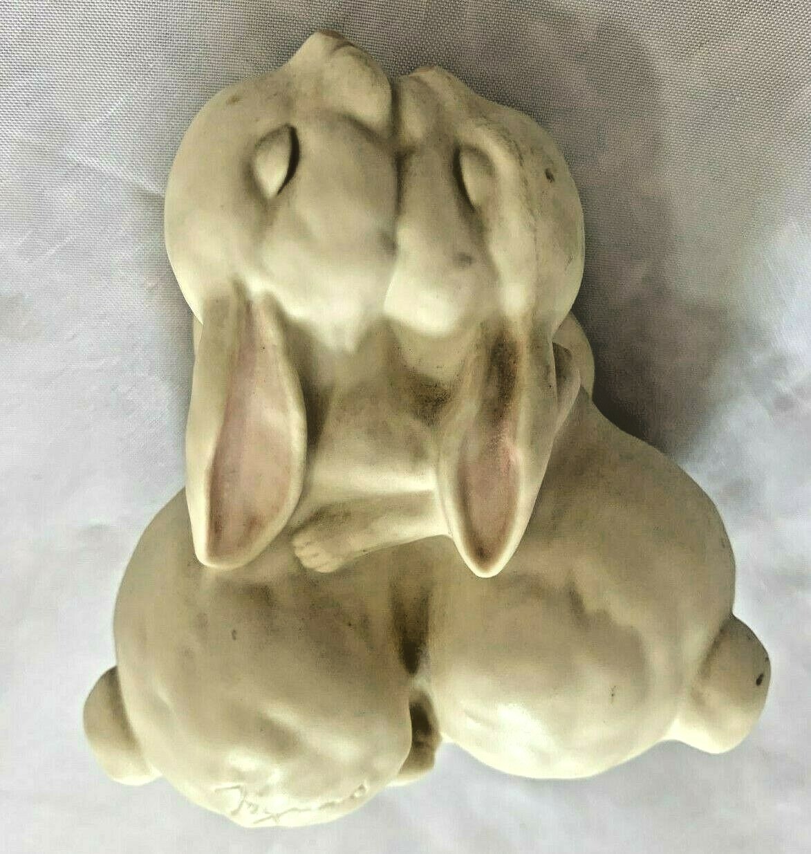 Off White 4″ Figurine Rabbit Pair – Love is Wonderful