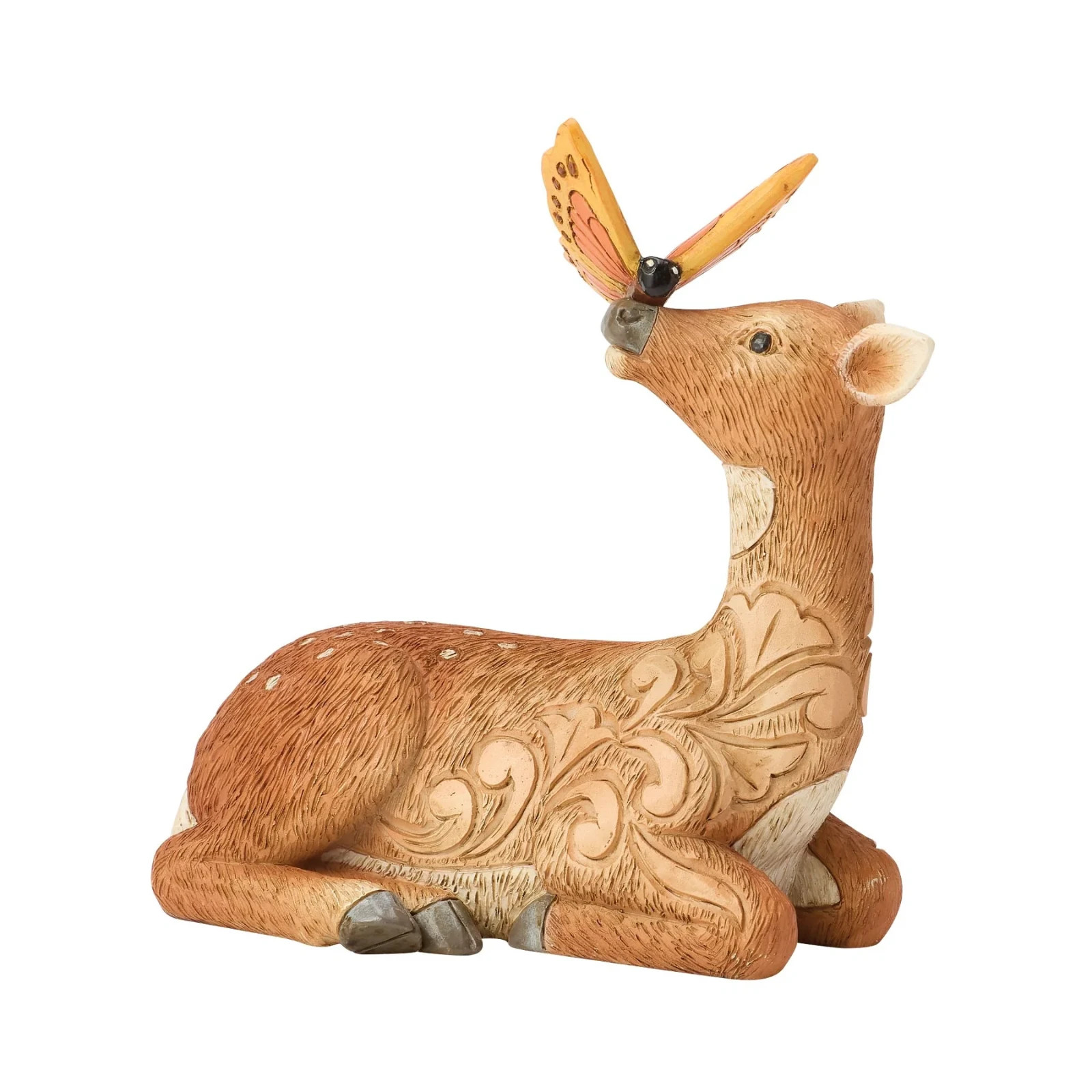 Jim Shore DEER WITH BUTTERFLY ON NOSE MINI FIGURINE 6017783 BRAND NEW