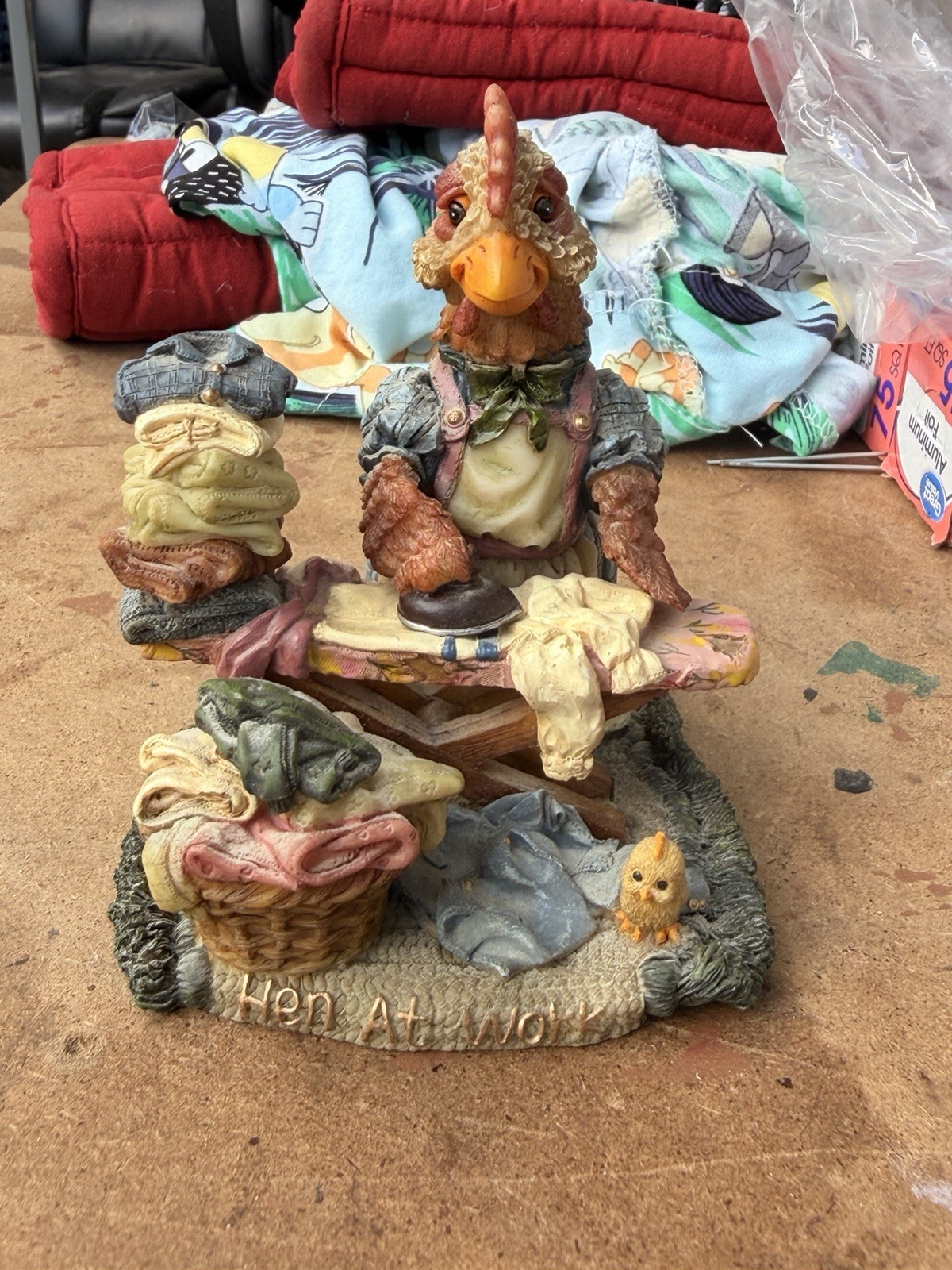 Vintage Rooster Tales Limited 1997 Edition “Hen at Work” Character Collectible