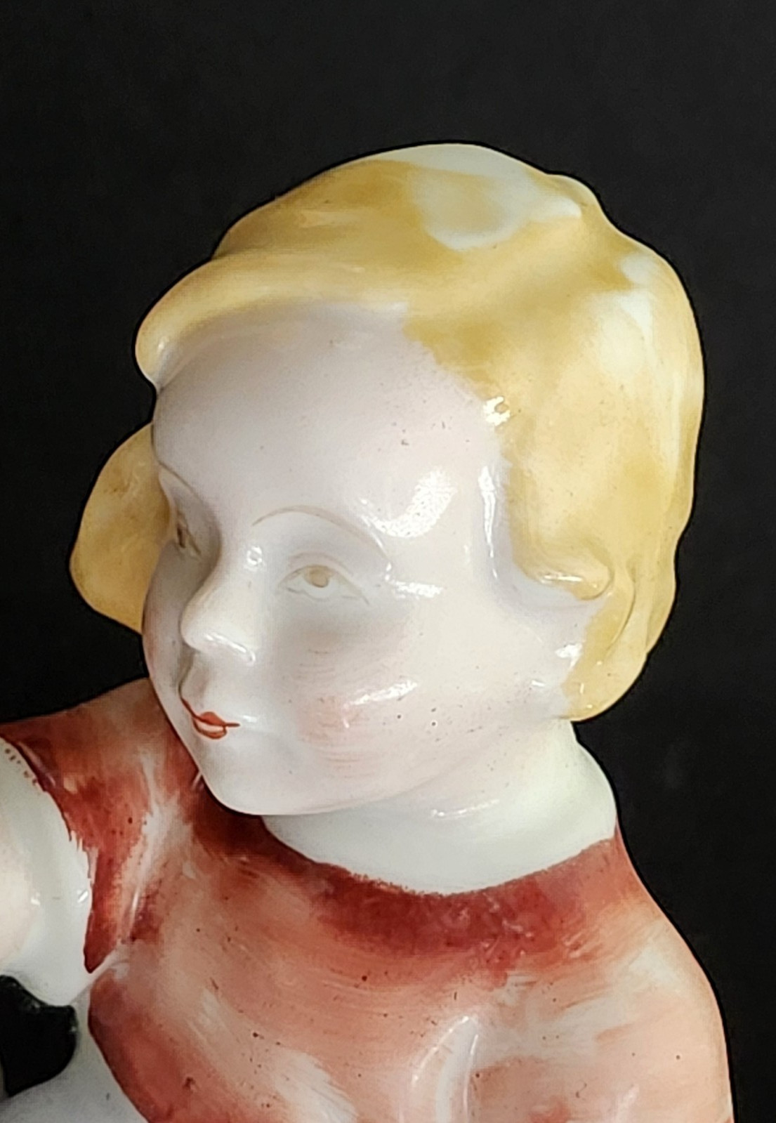 Licensed Reproduction of Rosenthal Porcelain Fig. Child with Rabbits model 1639