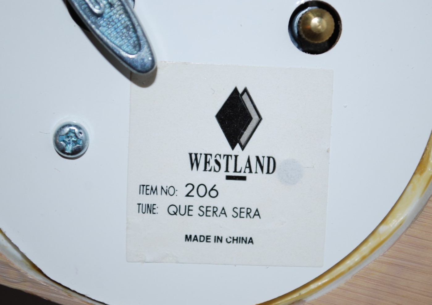 Westland Mystic Fortune Teller Music Box Figurine Learn Your Future Item # 206