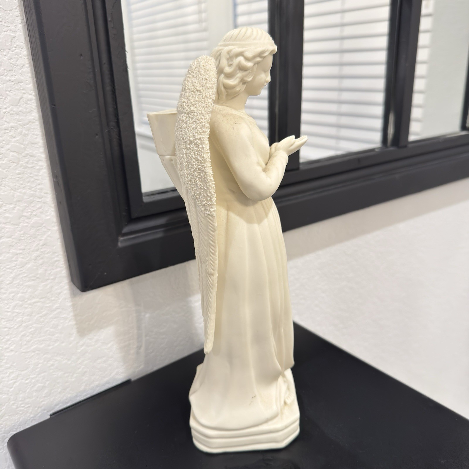 Porcelain Off White Angel Statue *Missing Dove*