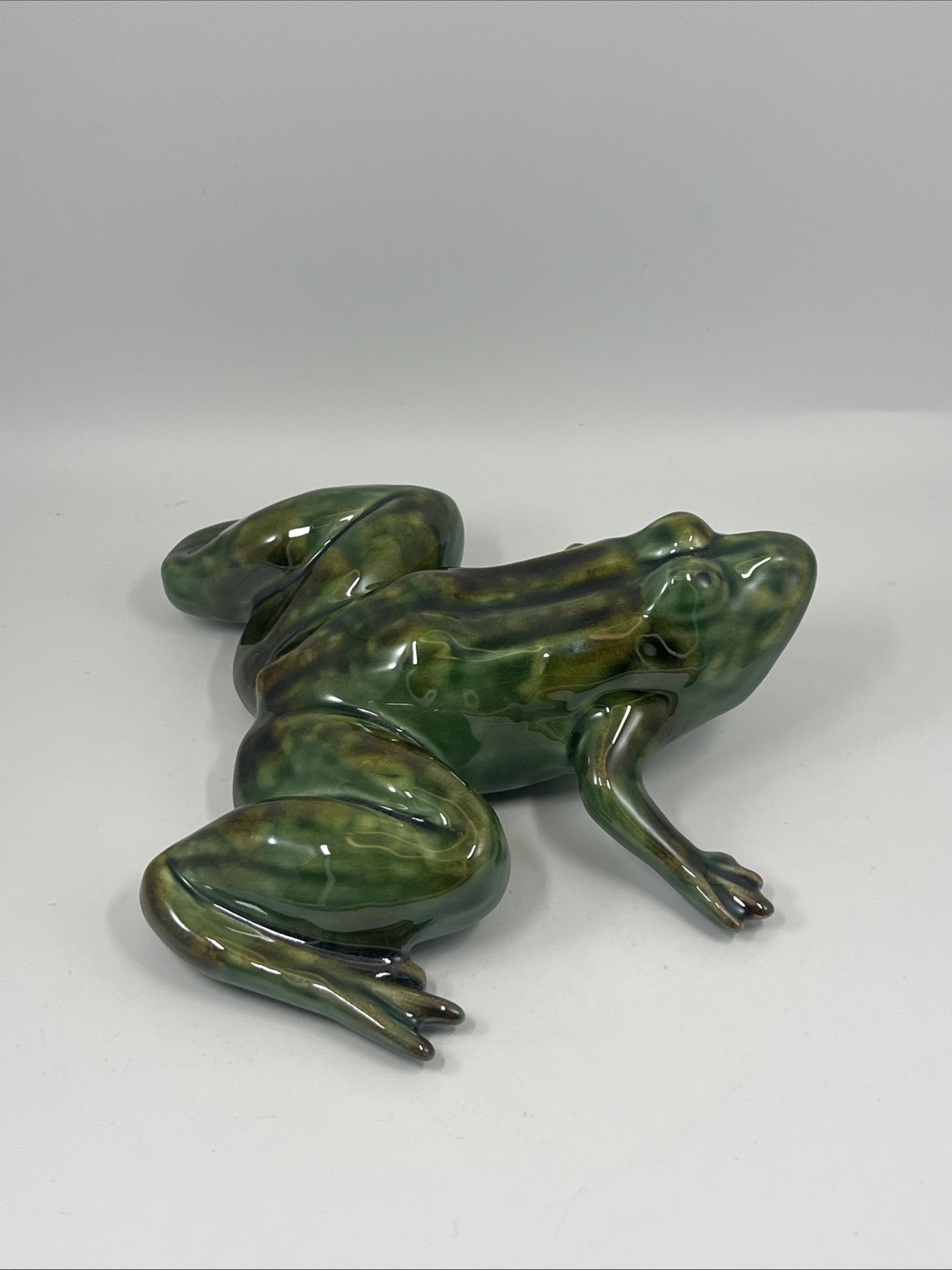 LUISA PAIXAO Portugal Ceramic Frog Realistic Hand Painted EXC