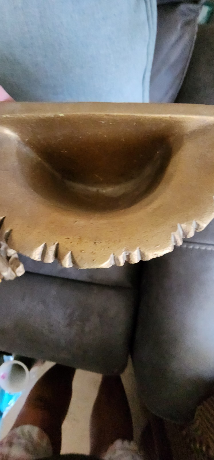 VINTAGE 1975 SET UNIVERSAL MOLDED GOLD WINGED CHERUB STATUE DECORATIVE WALL ART