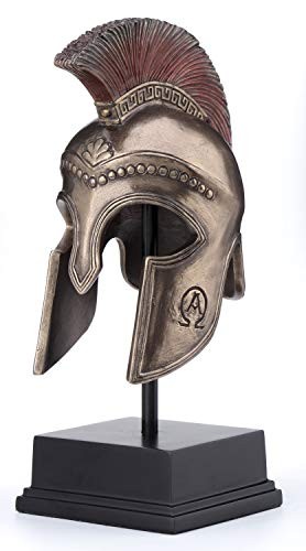 Veronese Design Spartan Hoplite Helmet Display Sculpture,Sculptures & Figurines