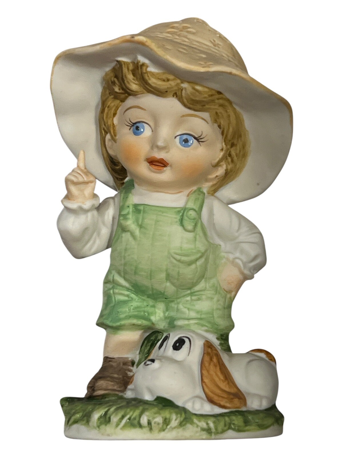 Arco Boy and Dog Dallas Figurine 5”T 3”L 2”W Excellent Used Condition