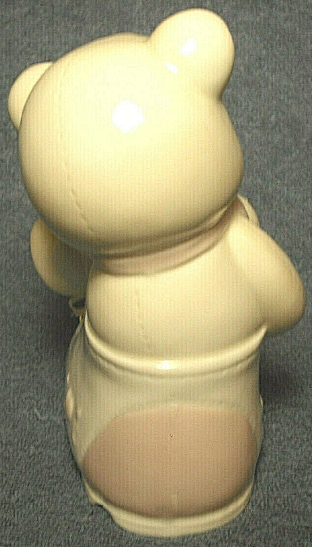 1994 ENESCO PRECIOUS MOMENTS TEDDY BEAR ON SHOE 7″ PORCELAIN FIGURINE – NICE