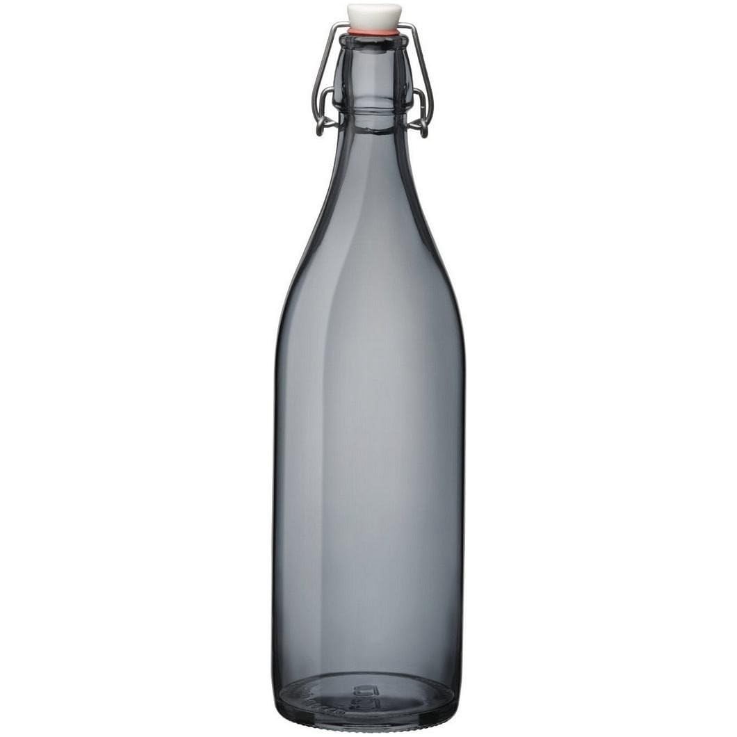 Bormioli Rocco Giara Bottle, 33.75-Ounce, Gray,Sculptures & Figurines