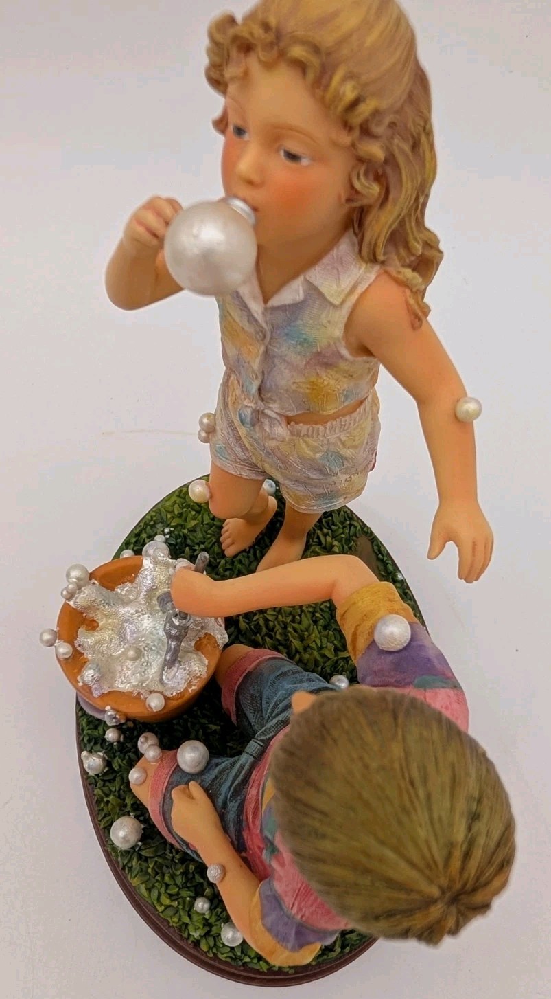 DEMDACO Mama Says… Make Memories “Bubble Trouble” Collectible Figurine 2005 Box