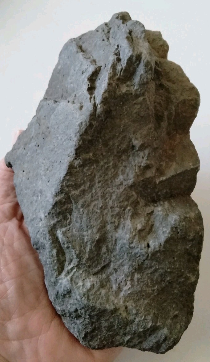 An incredible Prehistoric Paleo-American, basalt, rock art sculpture multi tool.