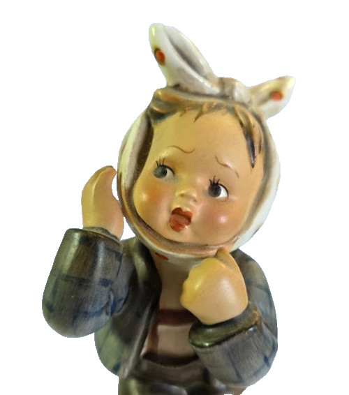 Rare Hummel Figurine Boy With Toothache 217 Goebel 1950 1959 TMK 2 Full Bee