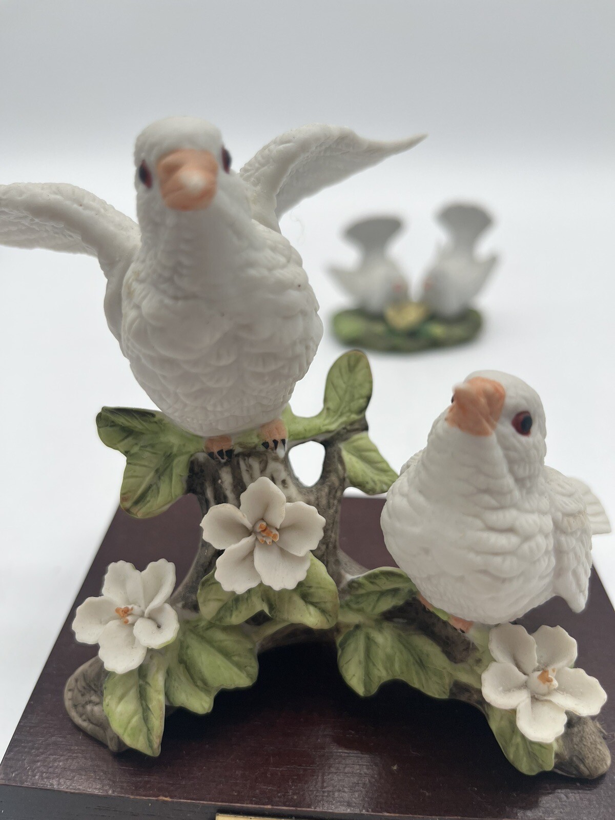 Porcelain Dove Figurines Set Of 3 Guisepe Armani ,lefton,Jonathan Byron