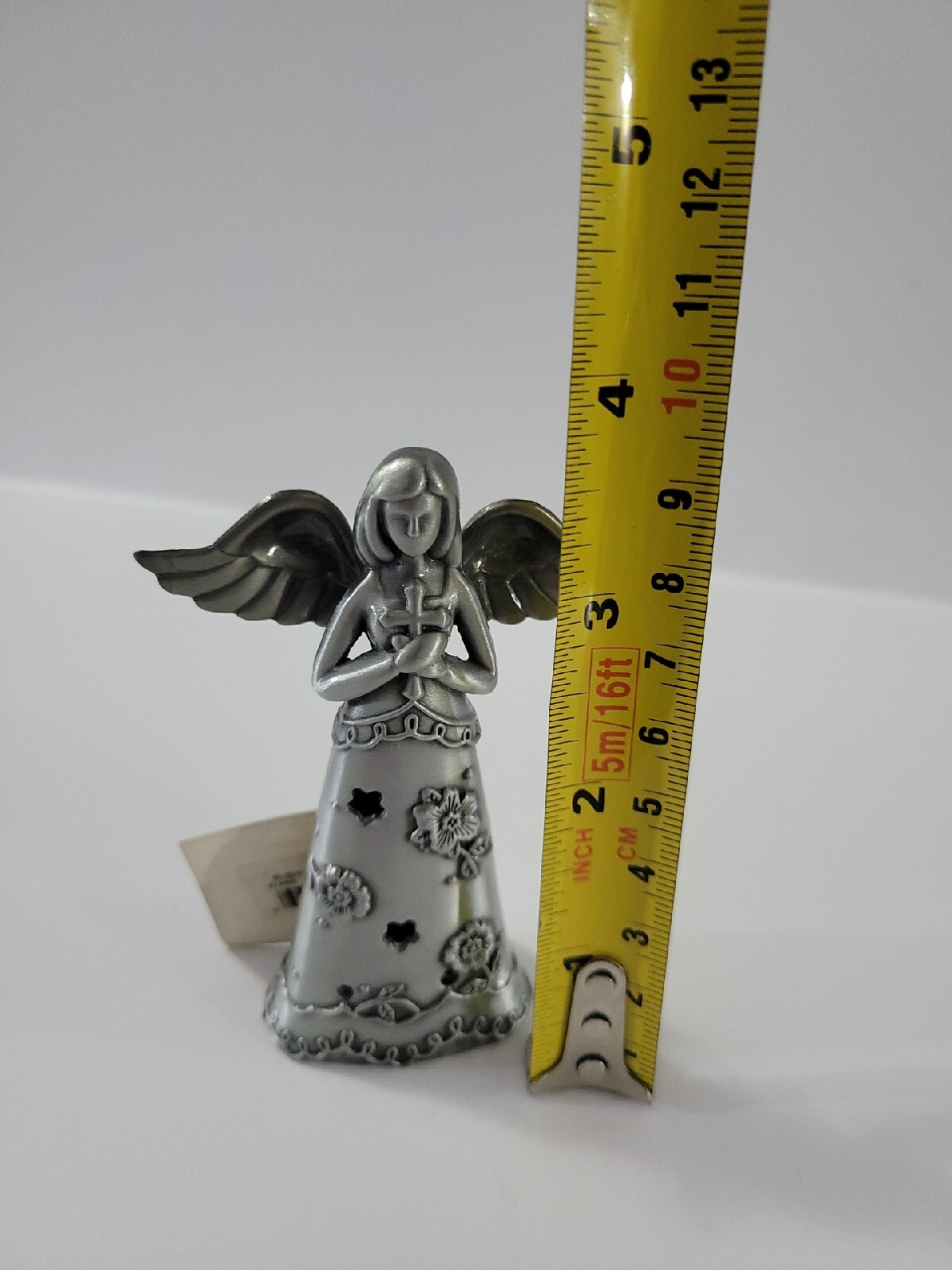 Ganz Silver Faithful Angel of Hope Zinc Figurine 3.6 Inch