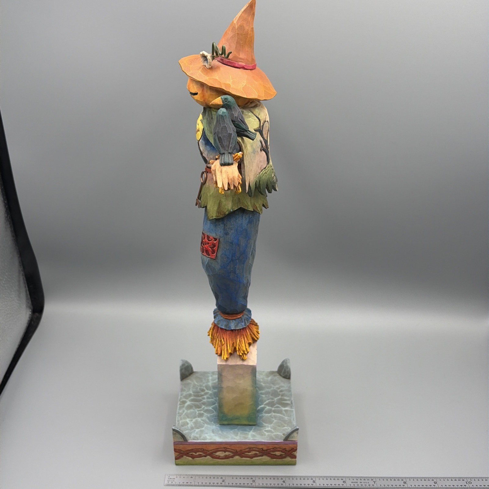 Jim Shore 2007 Scarecrow Graveyard Guardian 15″ Figurine 4007928 *AS IS*