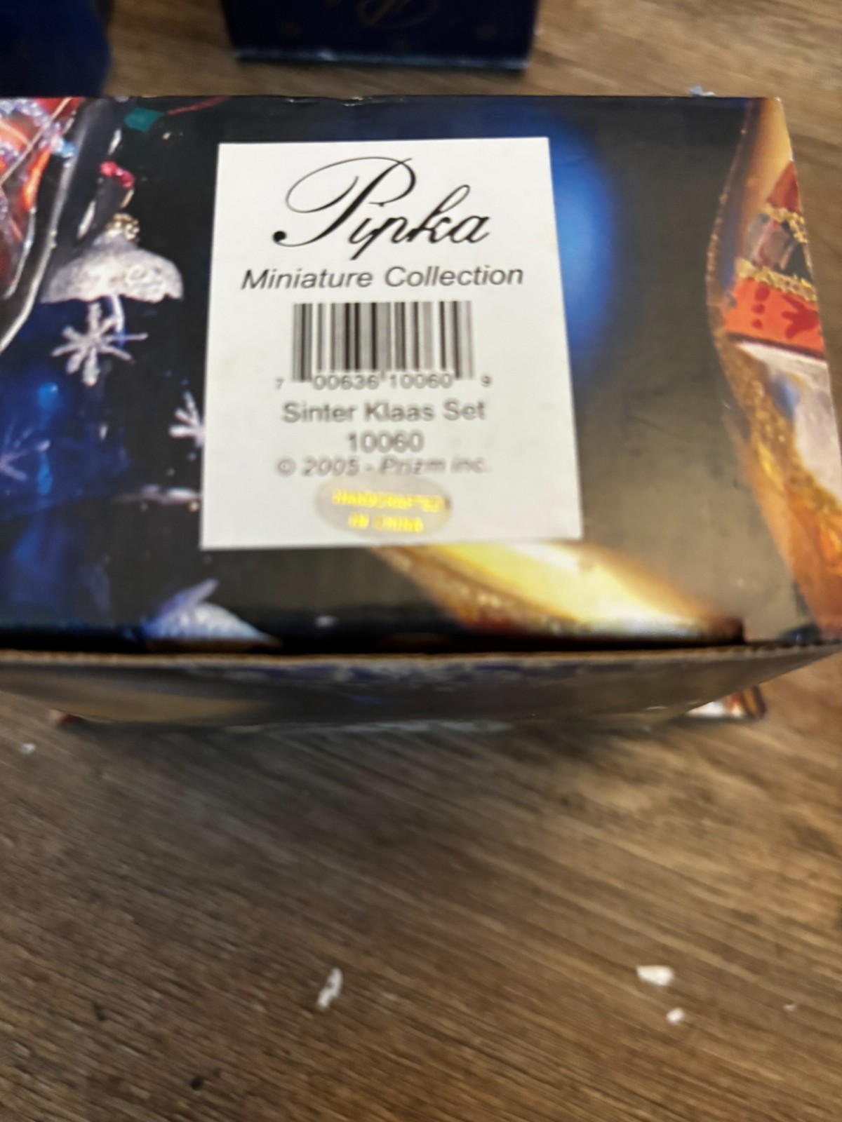 Pipka 2005 Prizm Miniature Sinter Klaas set w/COA and box