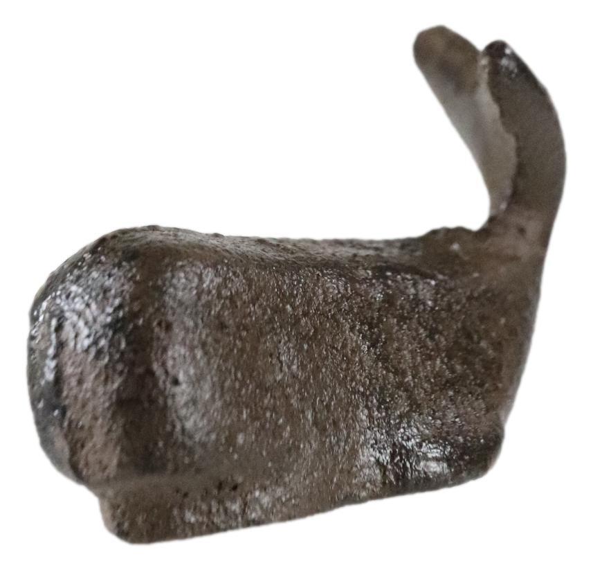 Nautical Marine Rustic Vintage Cast Iron Sperm Whale Decorative Figurine 3″ L
