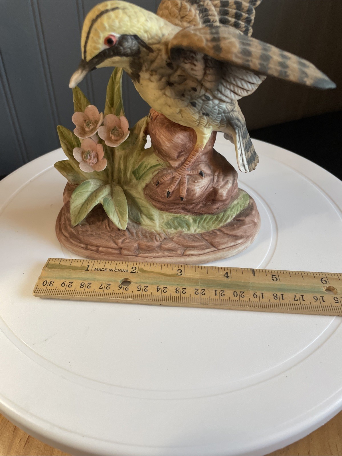 Vintage J. Byron Royal Crown Hand painted Meadowlark Bird Figurine #4648 @1842