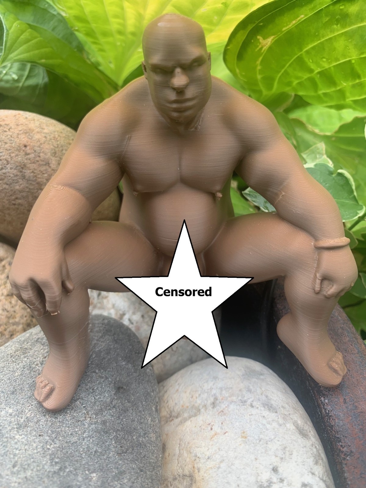 Meme Famous “Barry Woods” – Sitting -Showing off his Special Purpose Gag Prank