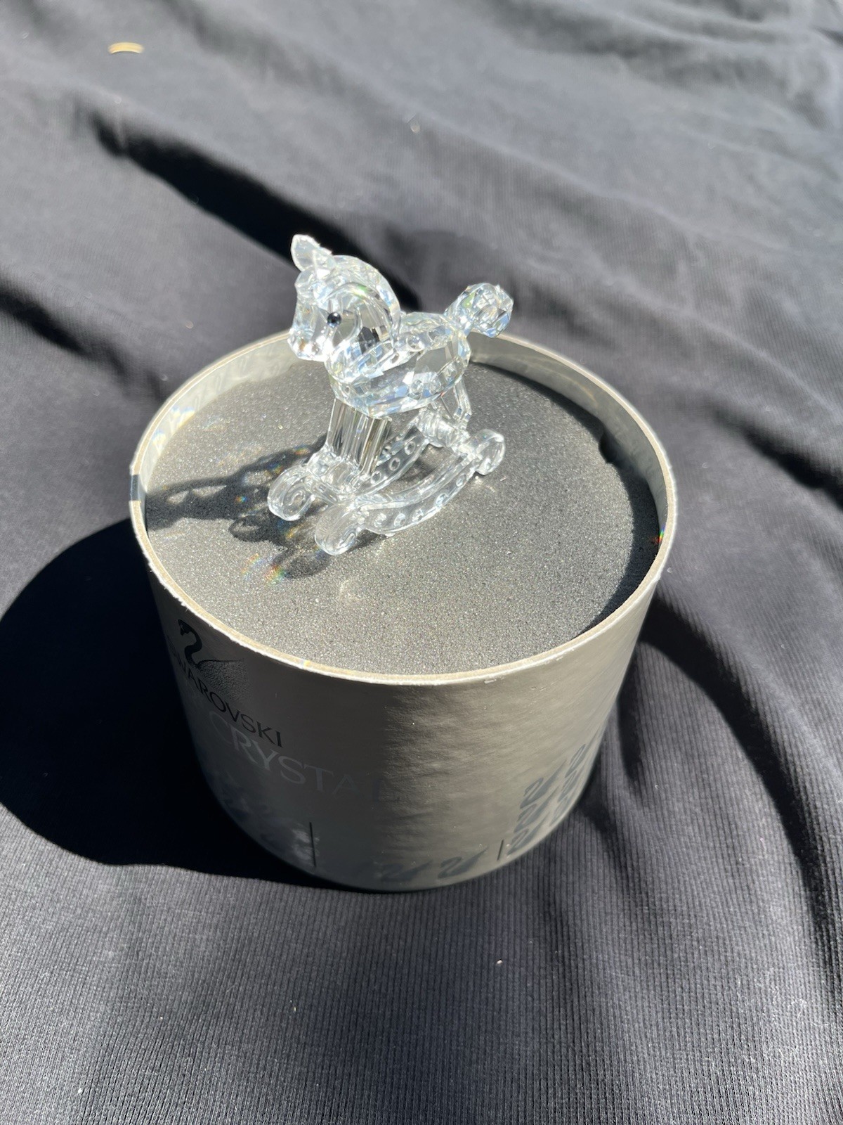 Swarovski Crystal Memories Clear Rocking Horse Figurine Boxed, Max Schreck
