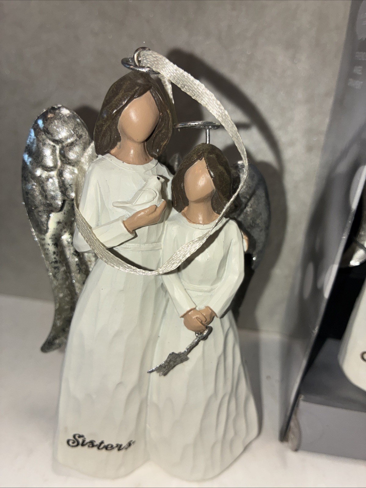 Mixed Lot of 3 Angels Xmas Ornaments ” Sisters” ” Friends “
