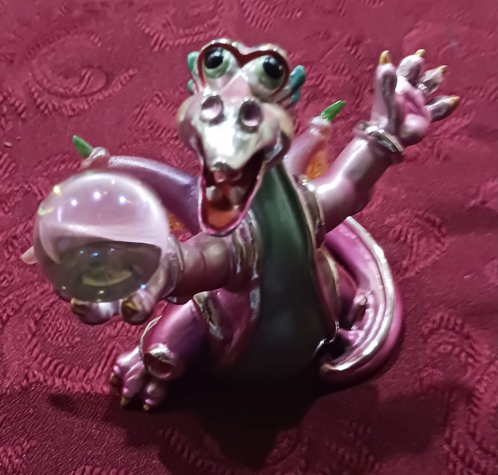 Franklin Mint mood dragon Bliss. This yellow dragon is so cute.