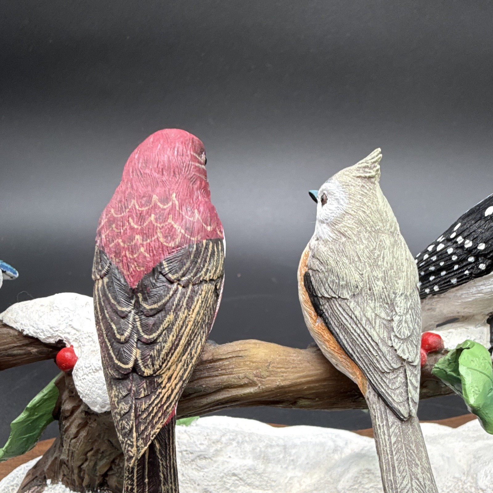 Porcelain figurine titled ‘Winter Gathering’ by Bob Guge for The Danbury Mint
