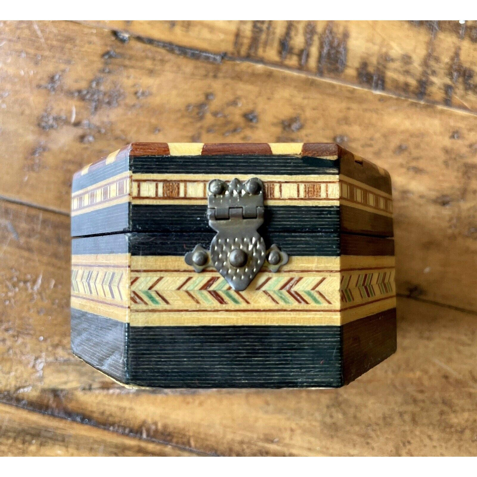Jewelry Box Hand Made Mini Wood Red Velvet Granada,Spain.