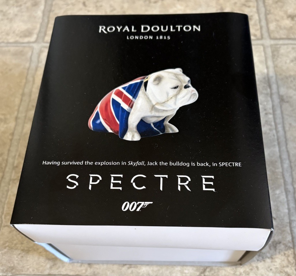 Royal Doulton DD007 Jack the Bulldog SPECTRE Figurine 2015 With Box