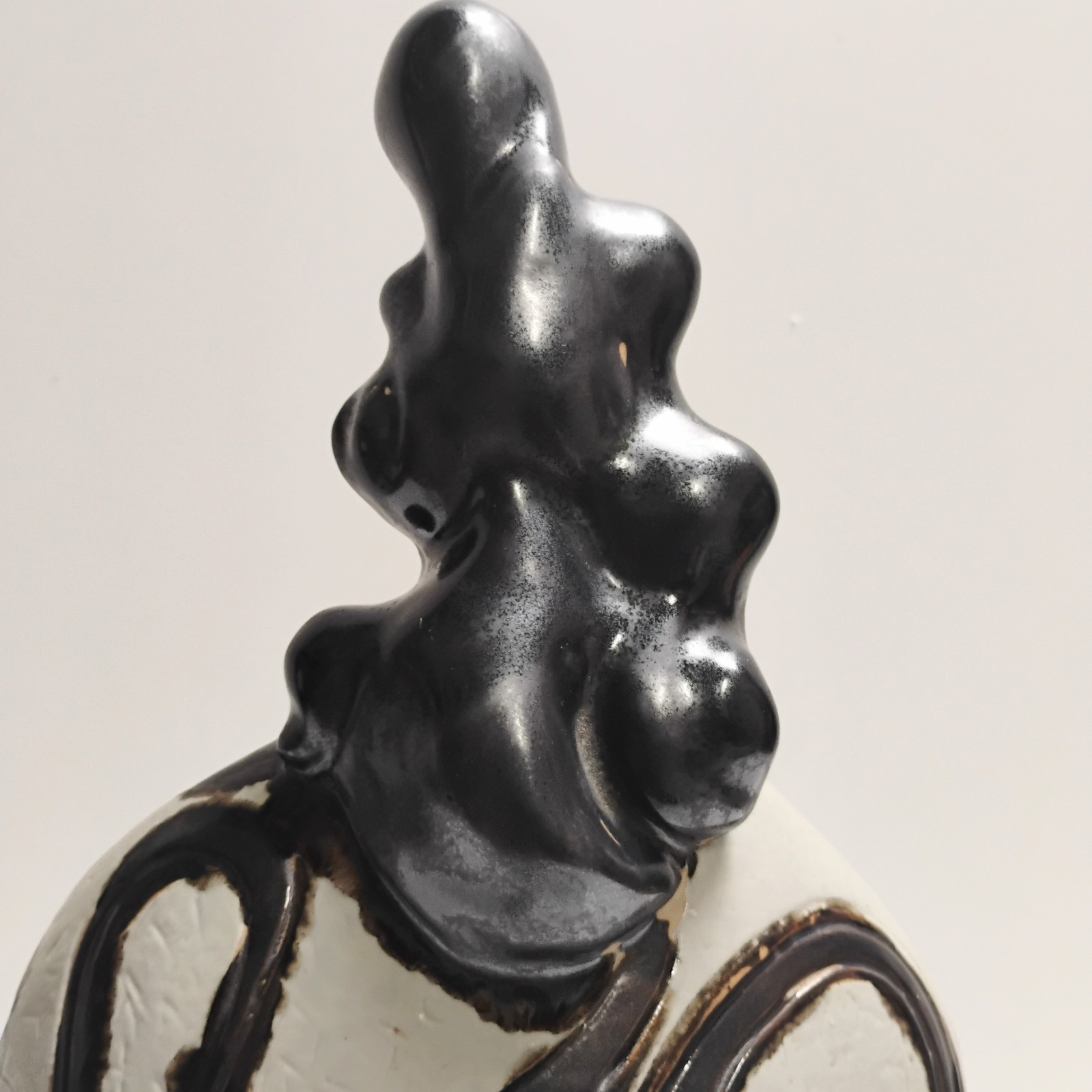 VTG Abstract Expression Ceramic Figural Woman Sculpture Studio Art Pottery 17″