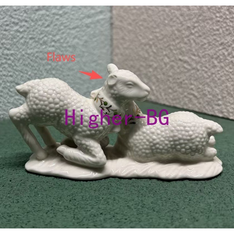 1pcs China Jewels Nativity Baby Lambs Collection Ceramic
