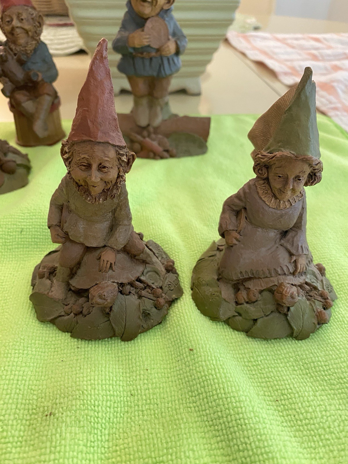 Vintage Tom Clark Lot of 9 Signed Gnome Figures Collection With 3 COAs