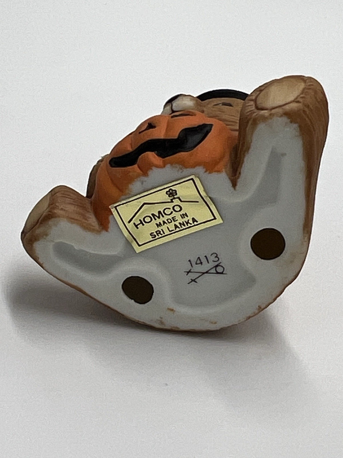 HomCo #1413 Halloween Pumpkin Witches Hat Bear Vntg 1984