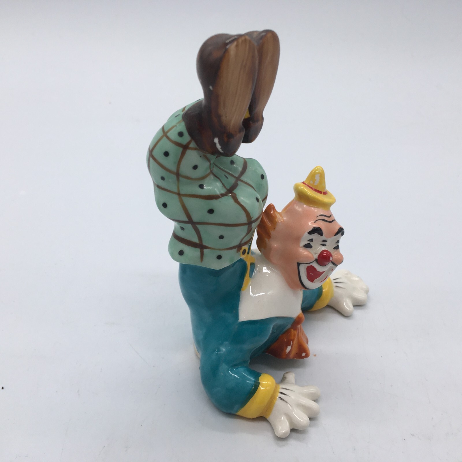 Vintage YONA ORIGINAL Colorful 5″ Clown Figurine 1956