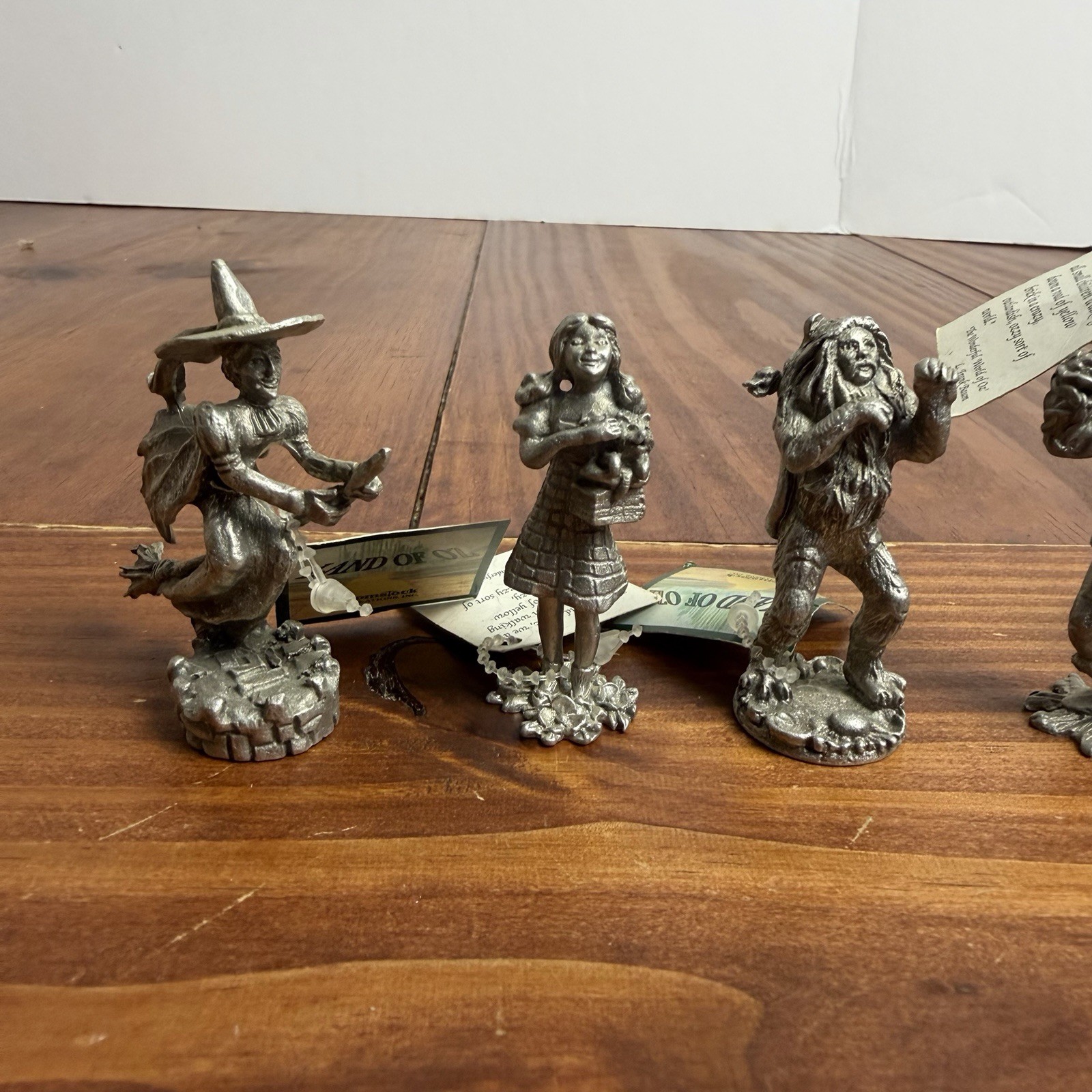 Vintage RARE 1990s Comstock Pewter Wizard of Oz Figurine Set (6 Pcs) – Retired