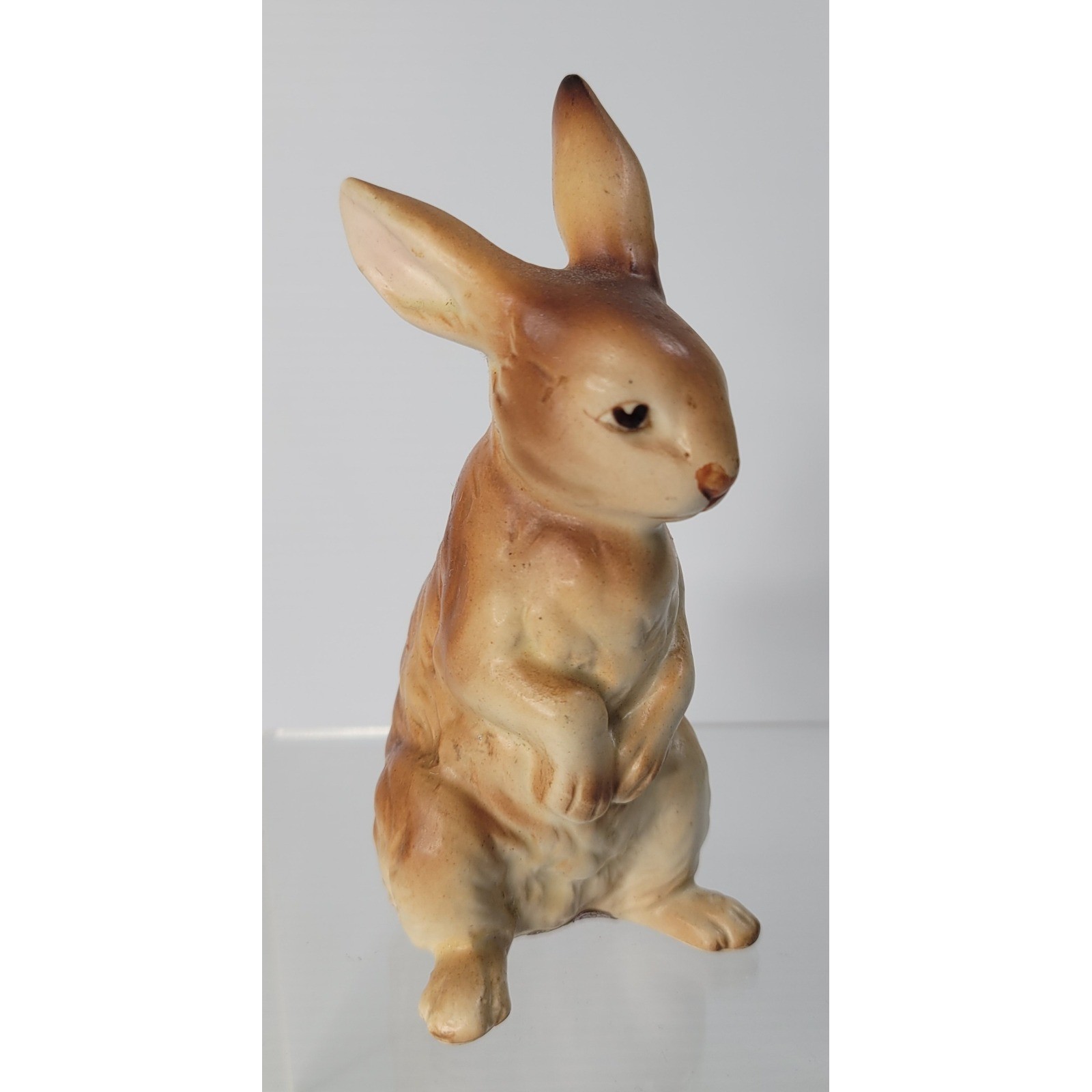 Ucagco Figurine Bunny Brown Ceramic Vintage Japan Animal Decor