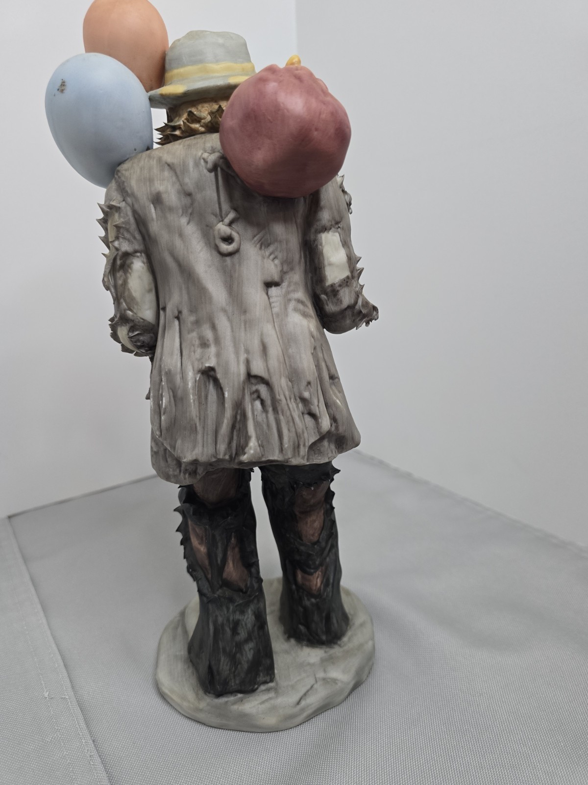 Flambro “Balloons for Sale” porcelain figurine the hobo clown Emmett Kelly Jr..
